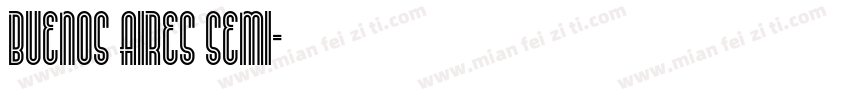 Buenos Aires Semi字体转换